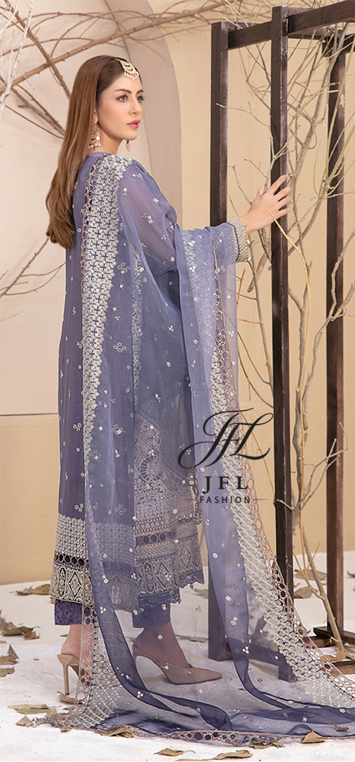 Embroidered Chiffon D8707A
